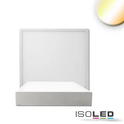 LED Deckenleuchte PRO weiß, 8W, eckig, 120x120mm, ColorSwitch 2700|3000|4000K, dimmbar