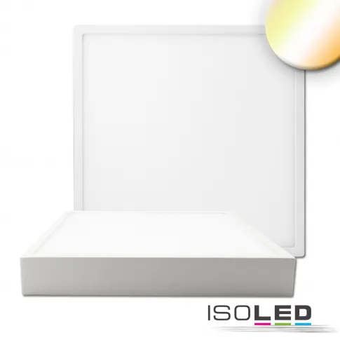 LED Deckenleuchte PRO weiß, 30W, eckig, 300x300mm, ColorSwitch 2700|3000|4000K, dimmbar