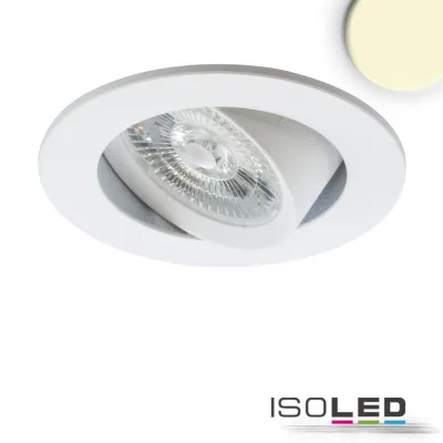 LED Einbauleuchte Slim68 MiniAMP weiß, rund, 8W, 24V DC, warmweiß, nicht dimmbar