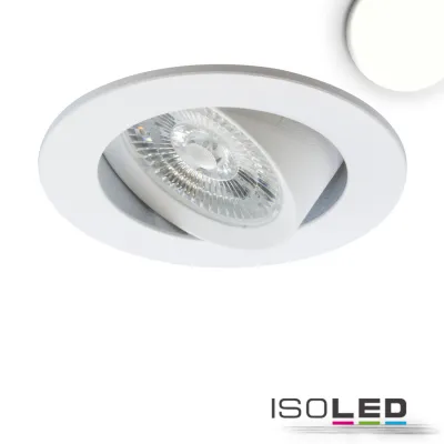 LED Einbauleuchte Slim68 MiniAMP weiß, rund, 8W, 24V DC, neutralweiß, nicht dimmbar