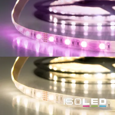 LED SIL RGB+WW Flexband, 24V DC, 19W, IP20, 4in1 Chip, 5m Rolle, 60 LED/m