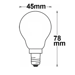 E14 LED Illu, 4W, milky, warmweiß, dimmbar