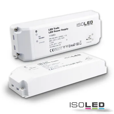 LED Trafo 12V/DC, 0-100W, SELV