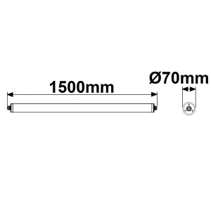 LED Linearleuchte HP 150cm, IP69K, 48W, 155lm/W, 4000K