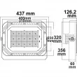 LED Fluter SMD 200W, 75°*135°, neutralweiß, IP66, 1-10V dimmbar