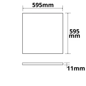 LED Panel Frame 600, 40W,warmweiß, dimmbar