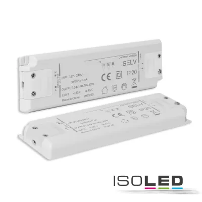 LED Trafo 24V/DC, 0-30W, ultraflach, SELV