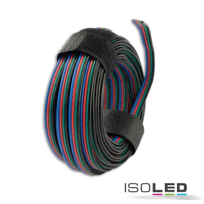 Kabel RGB 10m Rolle 4-polig 0,50mm² H03VH-H AWG20
