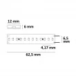 LED AQUA CRI9R Linear 48V Flexband, 8W, IP68, rot, 30m Rolle, 240 LED/m
