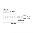 LED CRI9P Linear 48V-Flexband, 8W, IP68, pink, 30 Meter