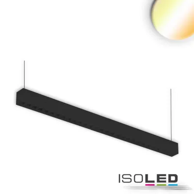 LED Aufbau/Hängeleuchte Linear Raster 40W, anreihbar, schwarz, ColorSwitch 3000|3500|4000K