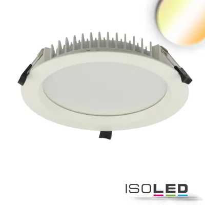 LED Downlight blendungsreduziert, 35W, rund, DN280, CRI90, Switch 3000|3500|4000K, dimmbar