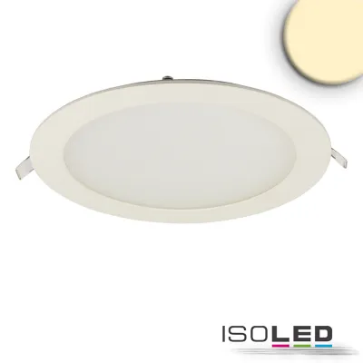 LED Downlight, 18W, rund, ultraflach, blendungsreduziert, weiß, warmweiß, CRI90
