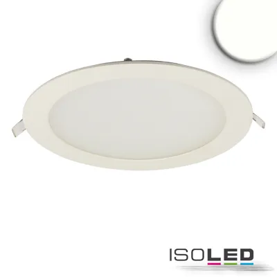 LED Downlight, 18W, rund, ultraflach, blendungsreduziert, weiß, neutralweiß, CRI90