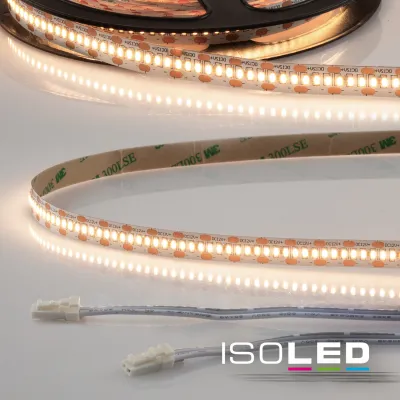 LED CRI930 MiniAMP Flexband, 12V DC, 6W, IP20, 3000K, 250cm, beids. 30cm Kabel + maleAMP, 300 LED/m
