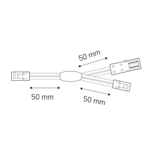 MiniAMP Linearsplitter 2 x male-Stecker / 1 x female-Buchse