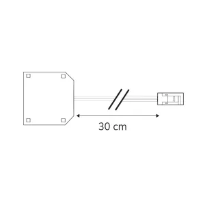 MiniAMP 3-fach Verteiler (1 male-Stecker an 3 female-Buchsen), 30cm, 2-polig, weiß, max. 3,5A