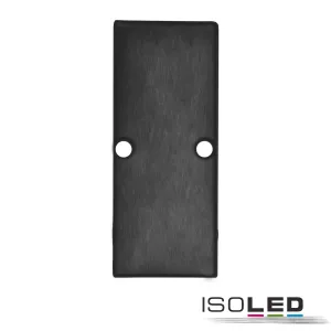 Endkappe EC90 Aluminium schwarz RAL 9005 für Profil HIDE DOUBLE inkl. Schrauben