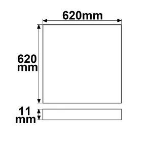 LED Panel Frame 625, 40W, warmweiß, 1-10V dimmbar