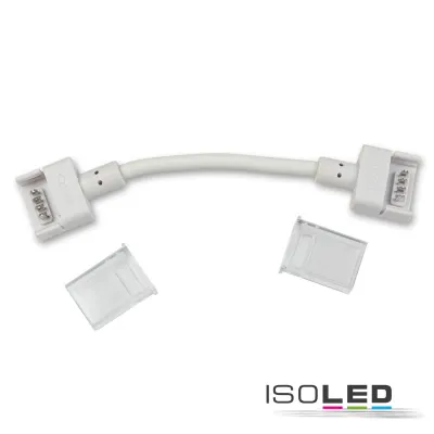 Kontakt-Verbinder mit Kabel (max. 5A) O1-412 für 4-pol. IP68 Flexstripes mit Breite 12mm, Pitch 8mm
