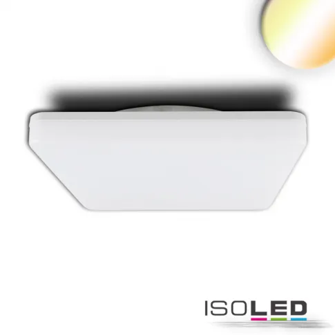 LED Decken/Wandleuchte 24W, weiß, eckig, 328x328mm, IP54, ColorSwitch 3000|4000K