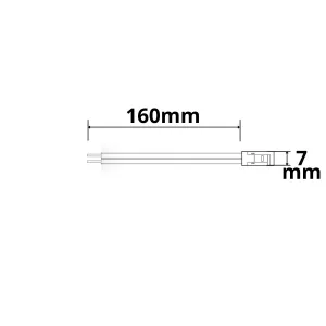 Kontakt-Kabelanschluss Universal (max. 5A) K2-26 für 2-pol. IP20 Flexstripes mit Breite 6mm