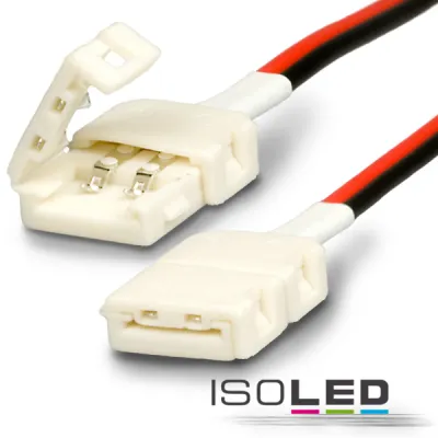Clip-Verbinder mit Kabel (max. 5A) C1-28 für 2-pol. IP20 Flexstripes mit Breite 8mm, Pitch 12mm