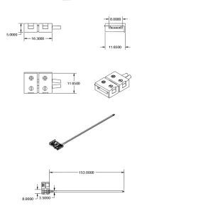 Clip-Kabelanschluss (max. 5A) C1-28 für 2-pol. IP20 Flexstripes mit Breite 8mm, Pitch 12mm