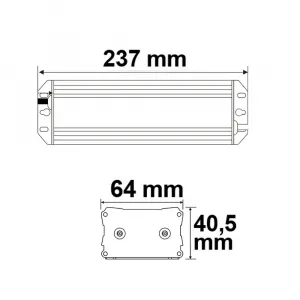LED Trafo 24V/DC, 15-60W dimmbar (Spannungssenke), IP65